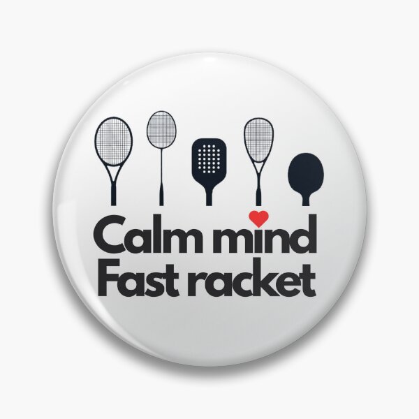 Item preview, Calm Mind Fast Racket (sports) designed and sold by RunningWhiskers.
