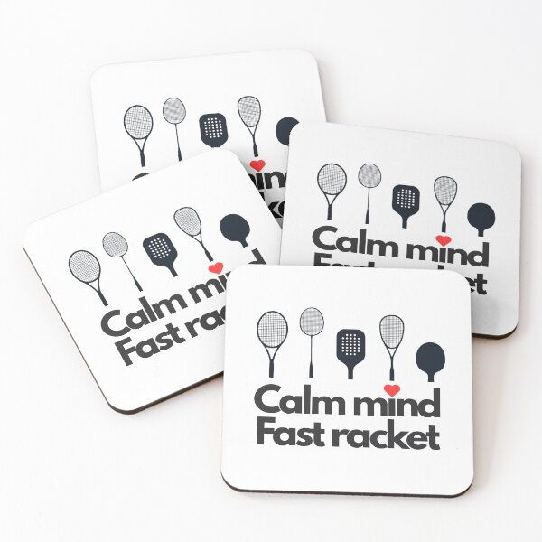 Item preview, Calm Mind Fast Racket (sports) designed and sold by RunningWhiskers.