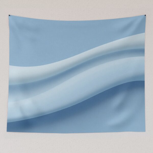 Item preview, Light Blue Flowing Silk Fabric designed and sold by IntelliMindDesigns.