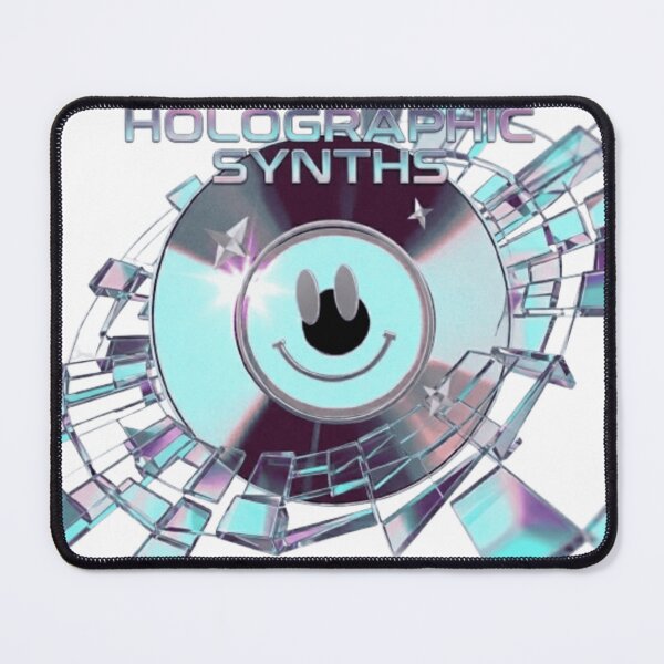 Item preview, Holographic Synths Cyber Design | Y2K Aesthetic designed and sold by Rawafi Art Studio.