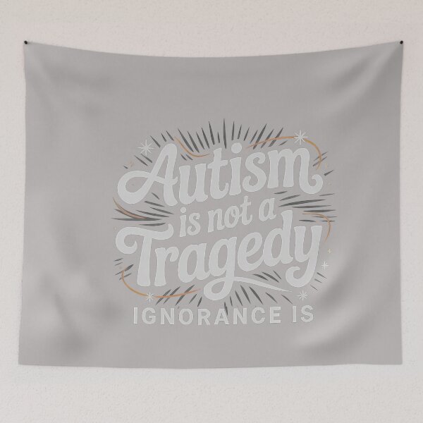 Item preview, Quote Autism NOT Tragedy Ignorance is Autistic Dad Support Premium Tri-Blend designed and sold by GreggRoss.