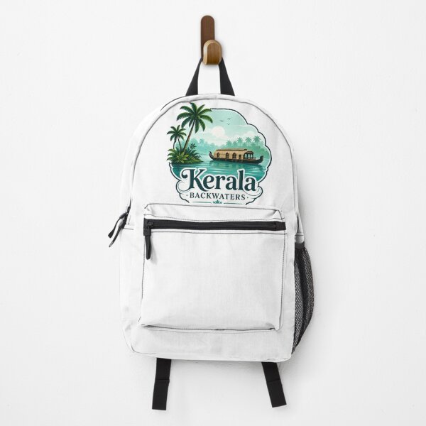 Item preview, Kerala Backwaters Vintage Travel Design designed and sold by ArtsyExplorer.