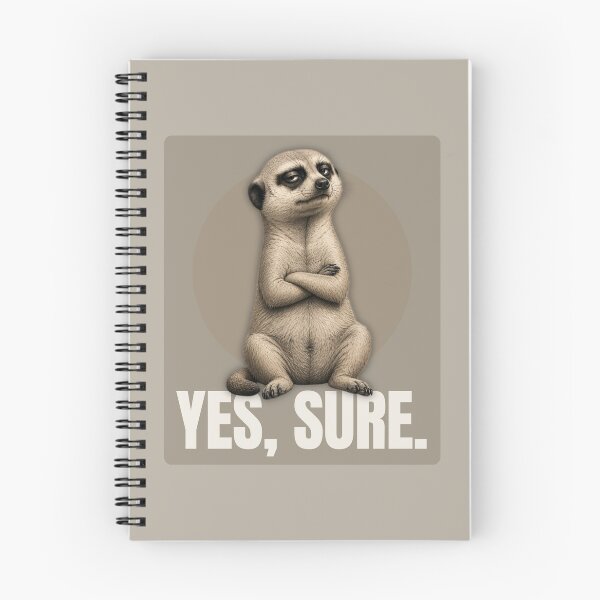 Artikelvorschau, Sarcastic cute Meerkat Yes Sure entworfen und verkauft von Print_Syndicate.