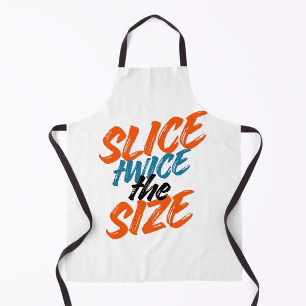 Item preview, slice twice the size funny pizza typography quote design designed and sold by NIAMA Designs.
