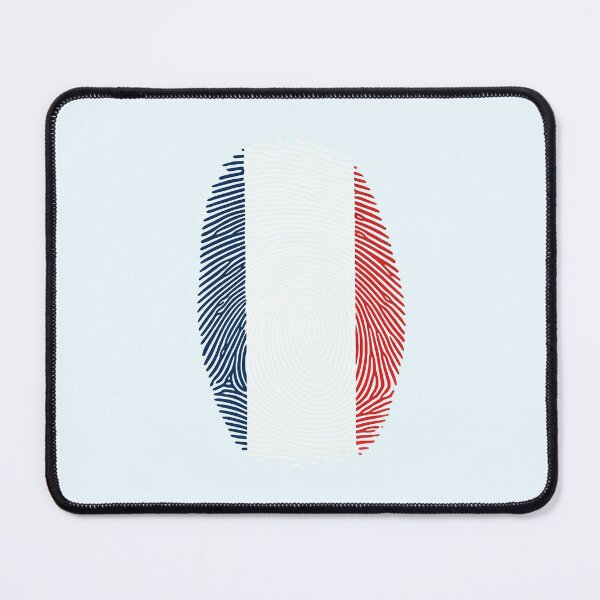 Item preview, France Fingerprint Flag Shirt | French Pride Patriotic Graphic Tee designed and sold by Unik Design.