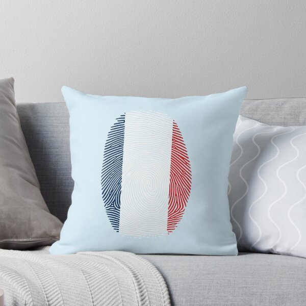 Item preview, France Fingerprint Flag Shirt | French Pride Patriotic Graphic Tee designed and sold by Unik Design.