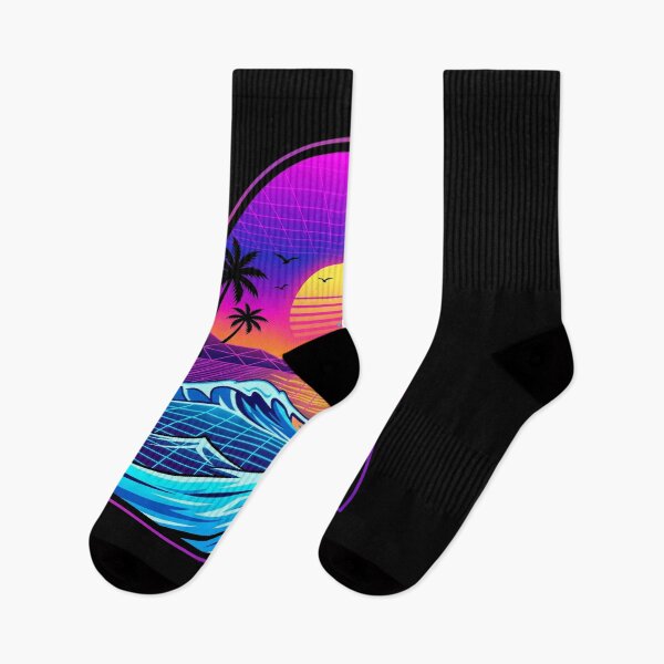 Item preview, 80s Retro Synthwave Surfer Neon Wave designed and sold by TeNovaStudio.