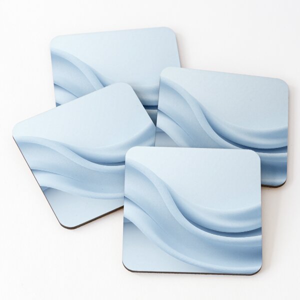 Item preview, Soft Blue Silk Fabric Waves designed and sold by IntelliMindDesigns.