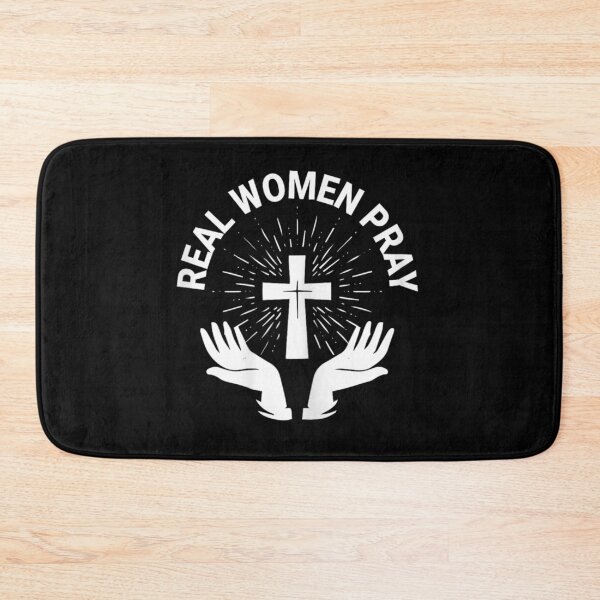 Item preview, Title: Real Women Pray Christian Cross Faith Jesus Spiritual Religious Women designed and sold by LakenDraphil.