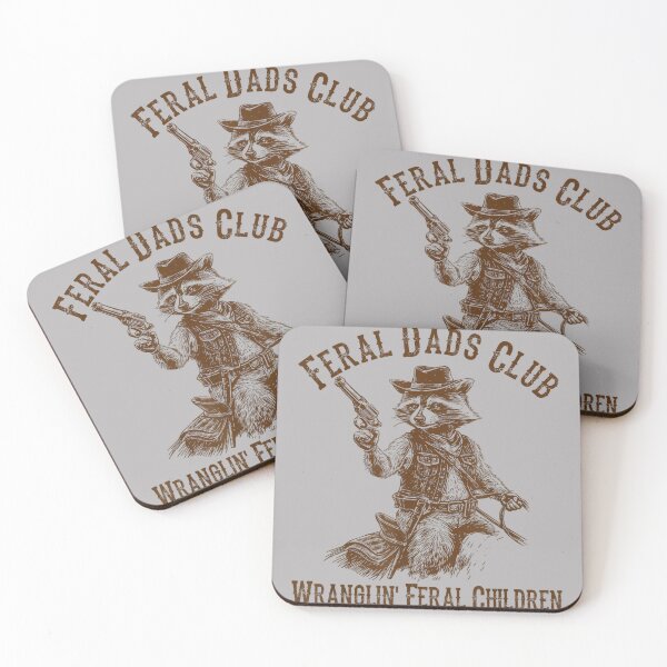 Item preview, Raccoon Cowboy Feral Dads Club Wranglin’ Feral Children designed and sold by GreggRoss.