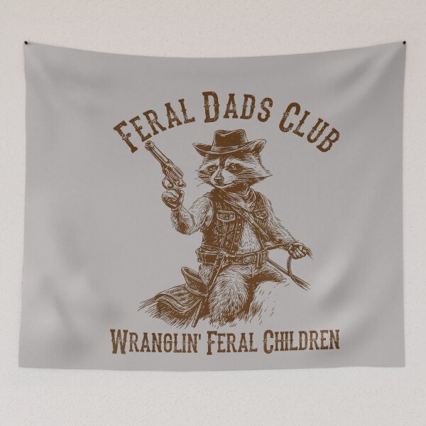 Item preview, Raccoon Cowboy Feral Dads Club Wranglin’ Feral Children designed and sold by GreggRoss.