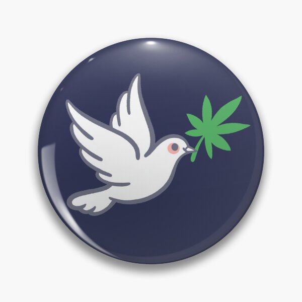 Item preview, Peace and Highs - Funny Stoner Dove with Marijuana Leaf designed and sold by NemiMakeit.
