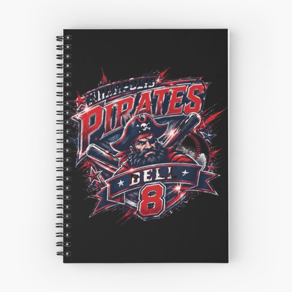 Item preview, Annapolis Pirates Baseball Player Number 8 Bell Sports Team Mascot Graphic designed and sold by LakenDraphil.