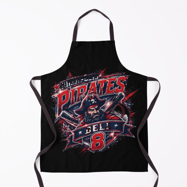 Item preview, Annapolis Pirates Baseball Player Number 8 Bell Sports Team Mascot Graphic designed and sold by LakenDraphil.