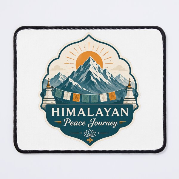 Item preview, Himalayan Peace Journey Spiritual Badge designed and sold by ArtsyExplorer.