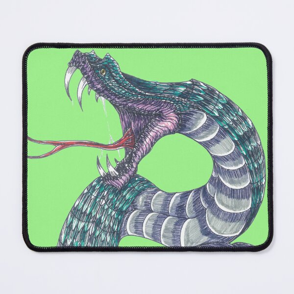 Item preview, Emerald Cobra Ink Illustration designed and sold by Nocturnal Ink Studio.