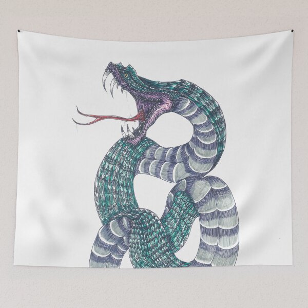 Item preview, Emerald Cobra Ink Illustration designed and sold by Nocturnal Ink Studio.