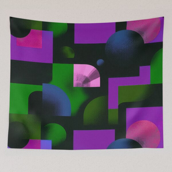 Item preview, Electric Violet Geometry Pattern designed and sold by joycrysstudio.
