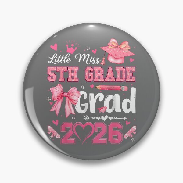 Item preview, Little Miss 5th Grade Grad 2026 Graduation Coquette Bow Girl designed and sold by KristineLi.