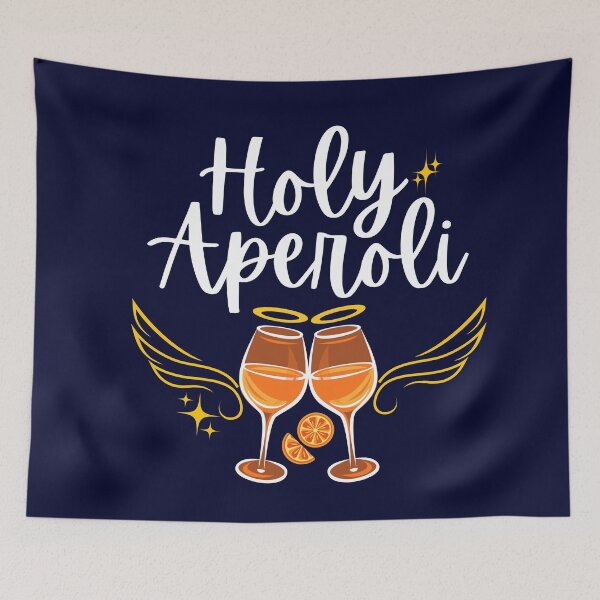 Item preview, Holy Aperoli Witty Trendy Aperol Spritz Statement designed and sold by CDPrintsDesigns.