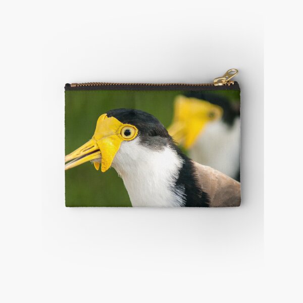 Item preview, Australian Masked Lapwing Portrait | Vibrant Yellow Plover - Native Grassland Wildlife Art designed and sold by Ross.A.Campbell.