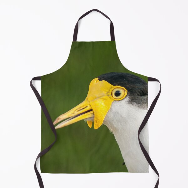 Item preview, Australian Masked Lapwing Portrait | Vibrant Yellow Plover - Native Grassland Wildlife Art designed and sold by Ross.A.Campbell.