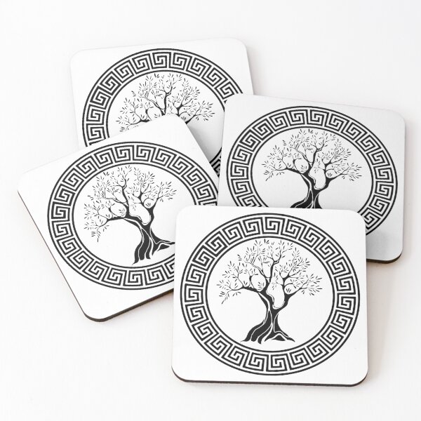 Item preview, Greek symbol of the olive tree (black) designed and sold by Lagueny.