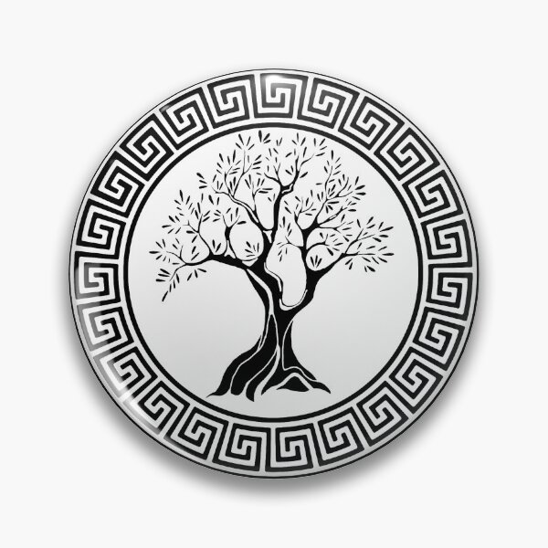 Item preview, Greek symbol of the olive tree (black) designed and sold by Lagueny.