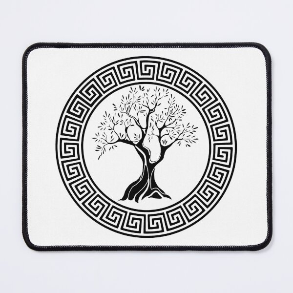 Item preview, Greek symbol of the olive tree (black) designed and sold by Lagueny.