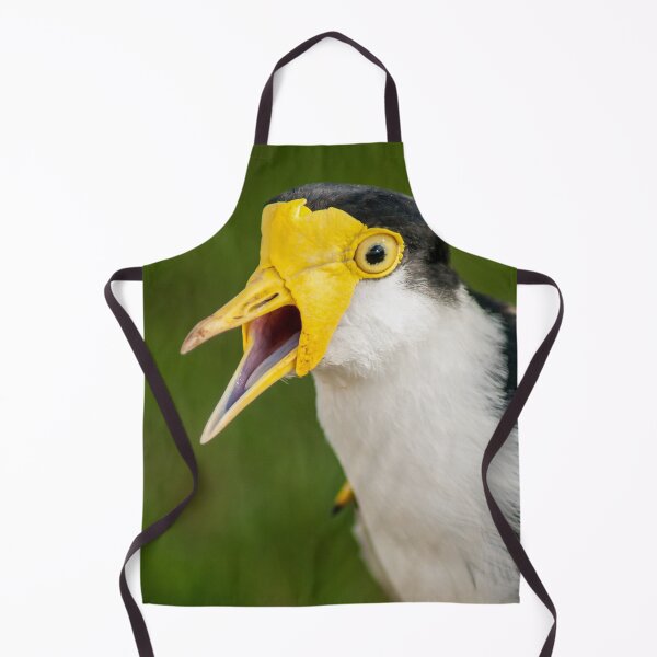 Item preview, Australian Masked Lapwing Portrait | Vibrant Yellow Plover - Native Grassland Wildlife Art designed and sold by Ross.A.Campbell.