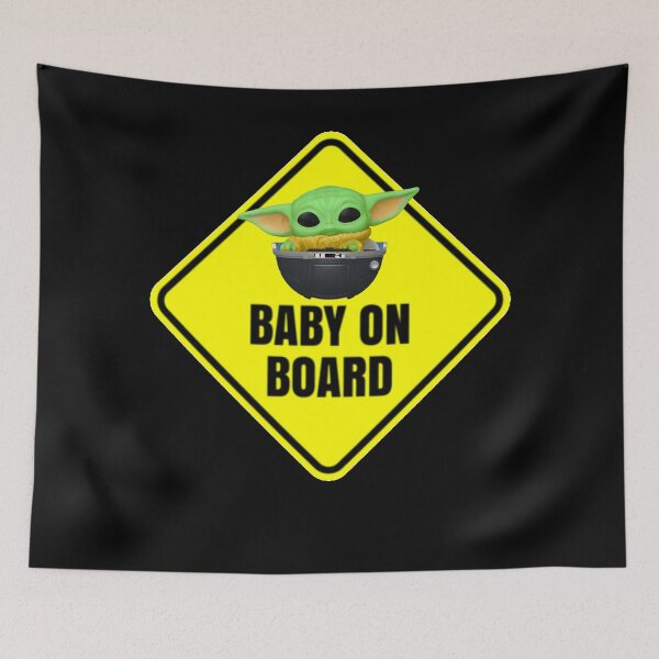 Item preview, Little Alien Baby On Board - Sci-Fi Child Star Car Warning Sign designed and sold by KAYAPO.