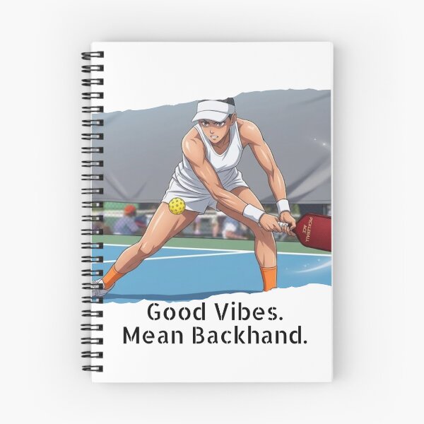 Item preview, Good Vibes, Mean Backhand (Pickleball) designed and sold by RunningWhiskers.