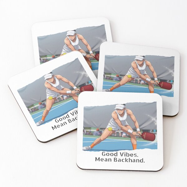 Item preview, Good Vibes, Mean Backhand (Pickleball) designed and sold by RunningWhiskers.