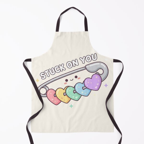Item preview, Kawaii Safety Pin with Pastel Hearts Stuck on You designed and sold by jo-e-basta.