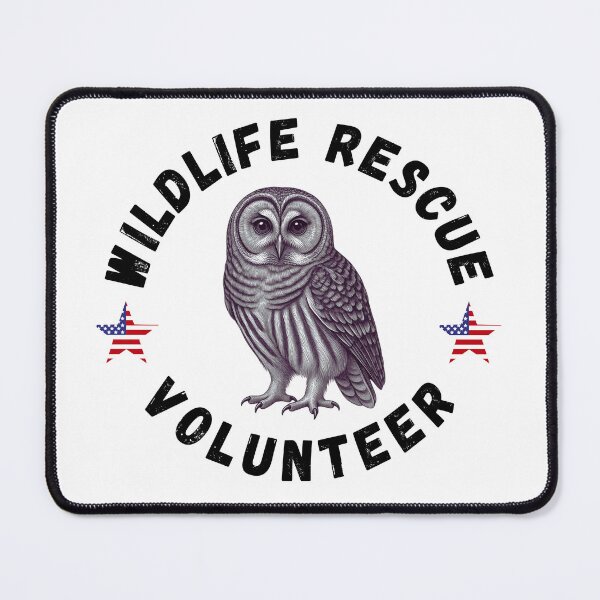 Item preview, Wildlife Rescue Volunteer - Barred Owl Circular Text designed and sold by Shel13X.