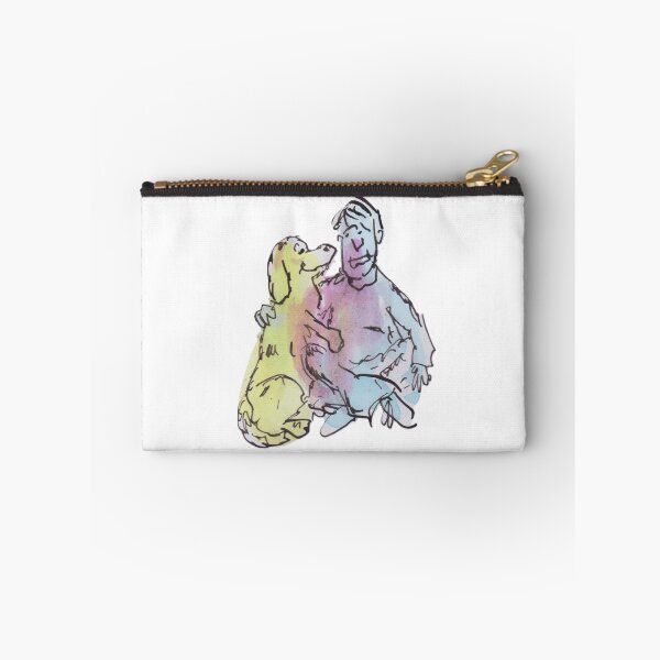 Item preview, Colourful man and his dog designed and sold by Inky Fingers Illustrations.