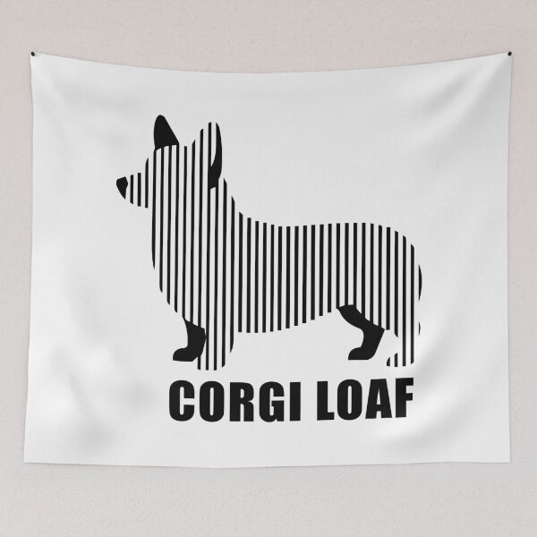 Item preview, Corgi Loaf - Minimalist Linear Dog Silhouette designed and sold by Pfotenfaden.