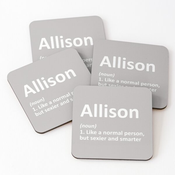Item preview, Allison Definition Personalized Funny Birthday Gift Idea Performance designed and sold by mjohnson9.