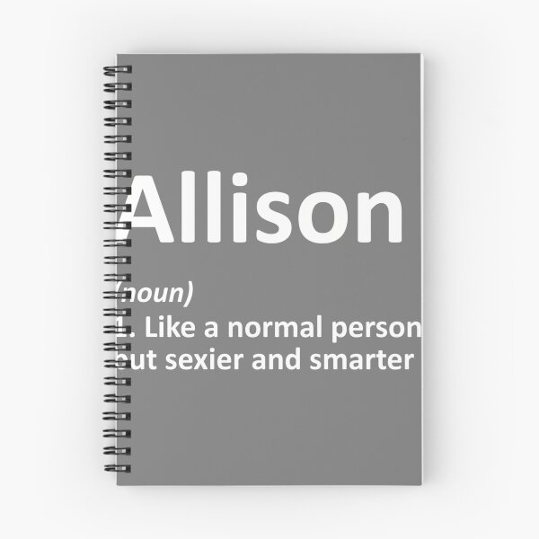 Item preview, Allison Definition Personalized Funny Birthday Gift Idea Performance designed and sold by mjohnson9.