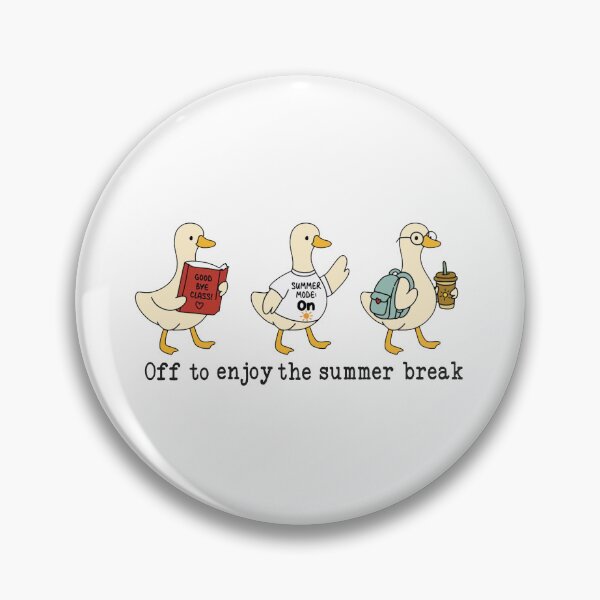 Item preview, Off To Enjoy The Summer Break Goose designed and sold by kennedy-brook.