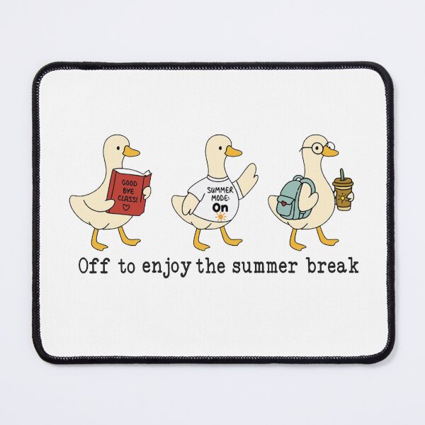 Item preview, Off To Enjoy The Summer Break Goose designed and sold by kennedy-brook.
