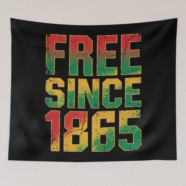 Item preview, Juneteenth Free Since 1865 Distressed Pan African designed and sold by TeNovaStudio.