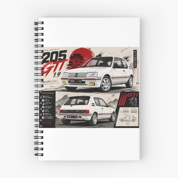 Item preview, Retro Poster - 205 GTI Japanese Style Edition designed and sold by AnimeShin.