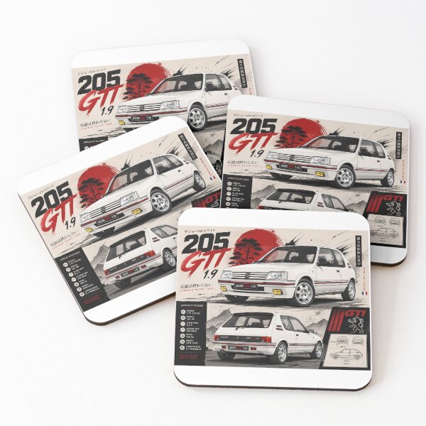 Item preview, Retro Poster - 205 GTI Japanese Style Edition designed and sold by AnimeShin.