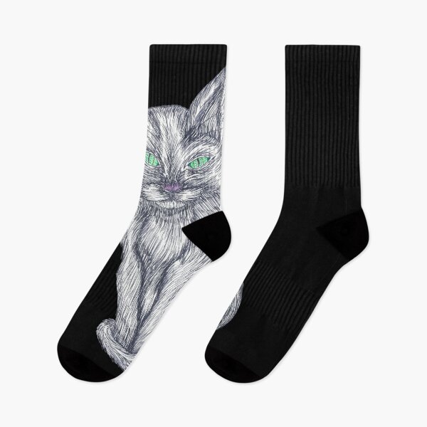 Item preview, Occult Gaze Gothic Cat designed and sold by Nocturnal Ink Studio.
