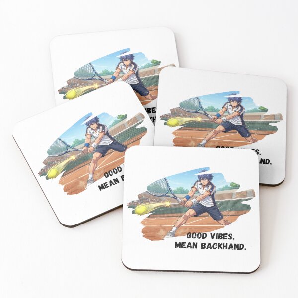 Item preview, Good Vibes, Mean Backhand (Tennis) designed and sold by RunningWhiskers.