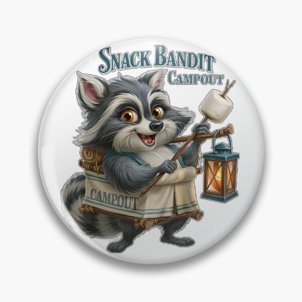 Item preview, Snack Bandit Campout Funny Raccoon Camping designed and sold by Marcikart.