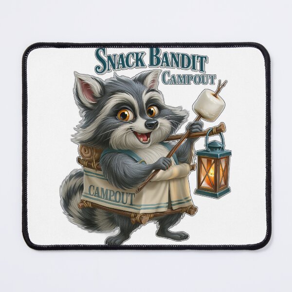 Item preview, Snack Bandit Campout Funny Raccoon Camping designed and sold by Marcikart.
