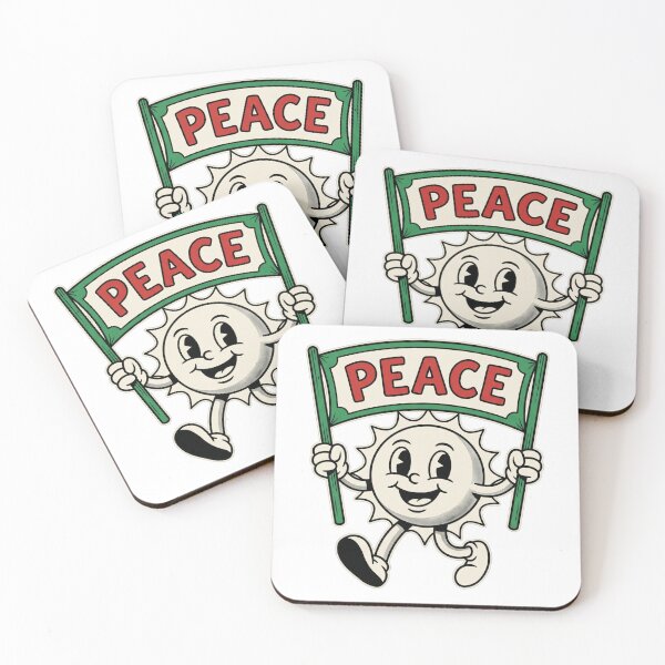 Item preview, Vintage 1930s Rubber Hose Peace Sun Mascot designed and sold by TeNovaStudio.