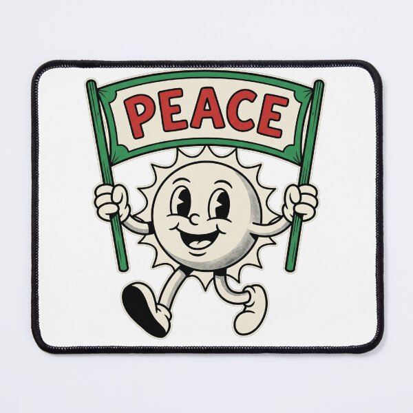Item preview, Vintage 1930s Rubber Hose Peace Sun Mascot designed and sold by TeNovaStudio.